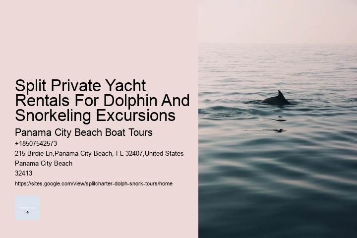 Split Private Yacht Rentals For Dolphin And Snorkeling Excursions